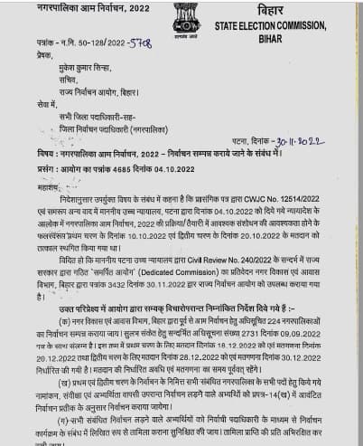 18 और 28 दिसम्बर को होगी वोटिंग