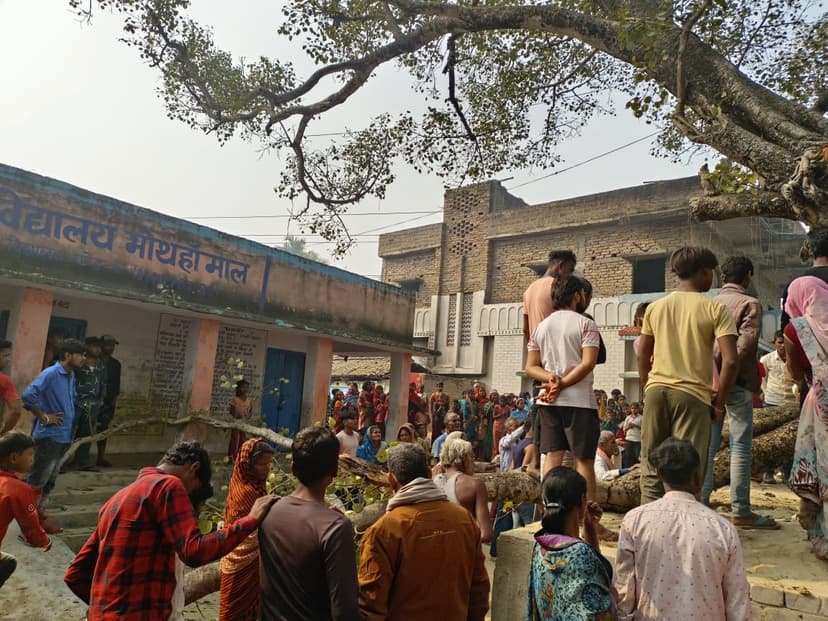 स्कूल में छात्र कर रहे थे प्रार्थना,तभी पेड़ की मोटी डाली टूट कर गिर पड़ी, फिर..