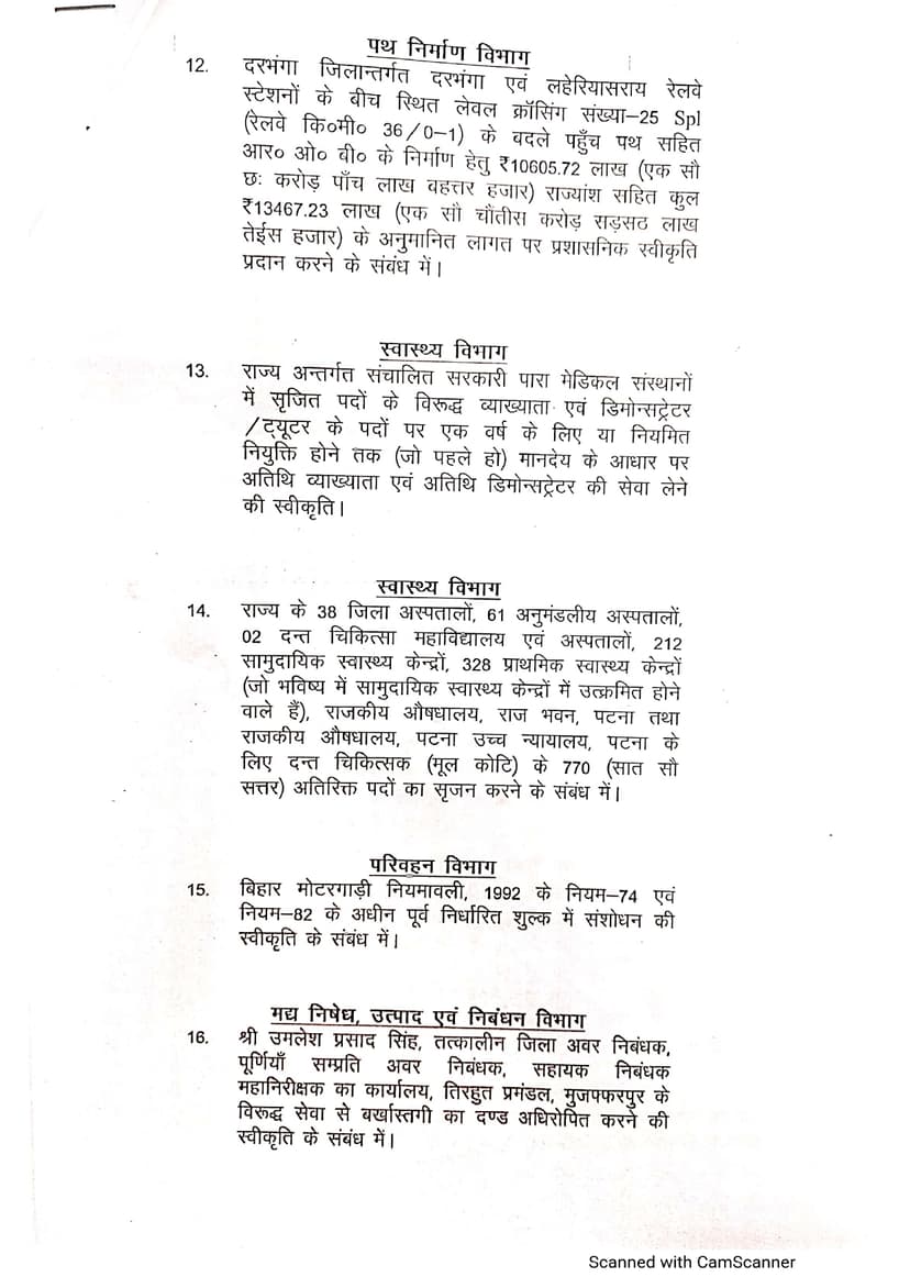 नीतीश कैबिनेट की बैठक में कुल 31 एजेंडों पर लगी मुहर, जनता के हित में सरकार ने लिया बड़ा फैसला