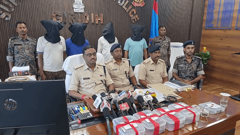 गिरिडीह में बड़ी वारदात को अंजाम देने वाले थे अपराधी, पहुंच गई पुलिस