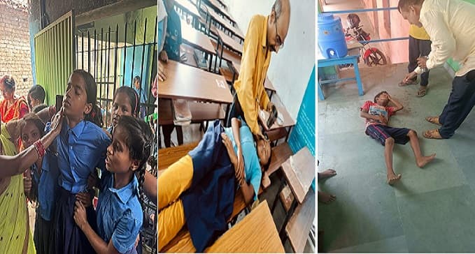 प्रचंड गर्मी से कई विद्यालयों के छात्र हुए बेहोश, छात्रा की नाक से बहने लगा खून, कई अस्पताल में भर्ती