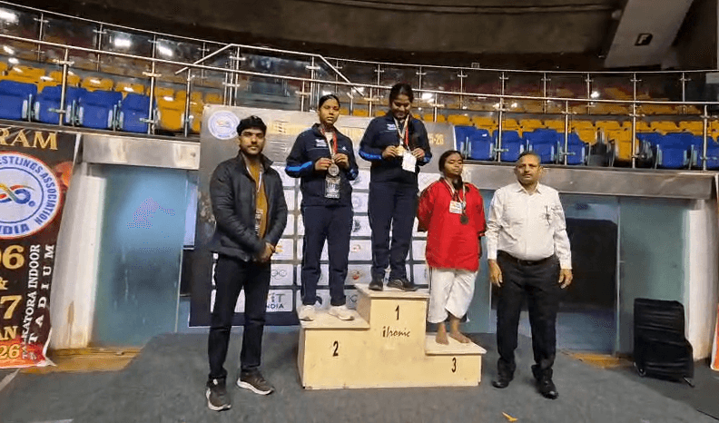 राष्ट्रीय ट्रेडिशनल कुश्ती चैंपियनशिप में बाढ़ की बेटियों ने किया कमाल